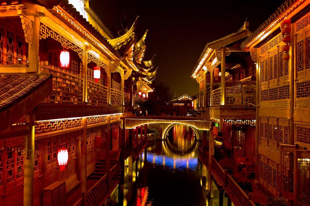 台儿庄古城夜景4