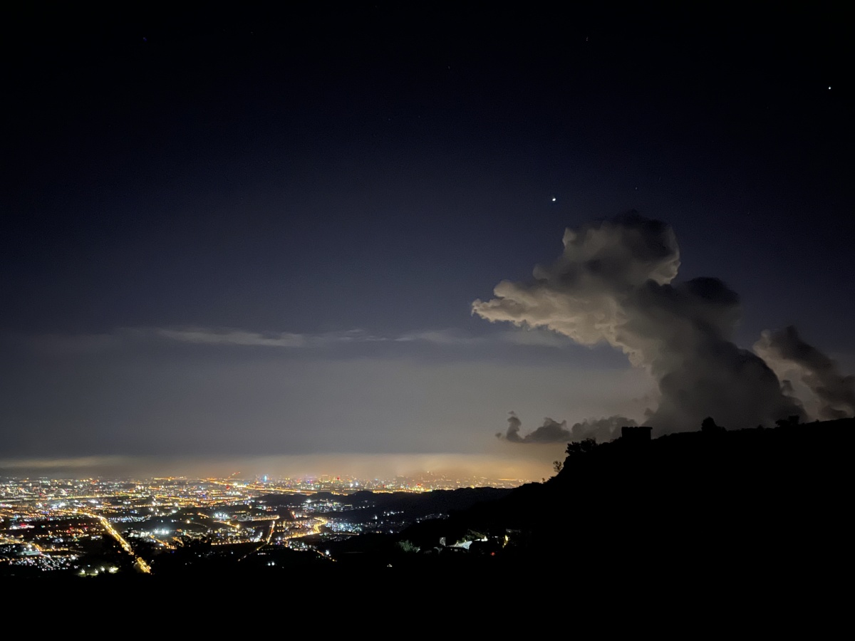 北京夜景妙峰山