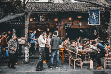 宽窄巷子-老成都-盖碗茶