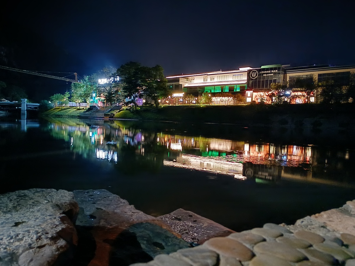 桂林小东江初秋夜景