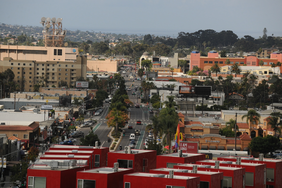 美国加州圣迭戈城市风光爬楼摄影