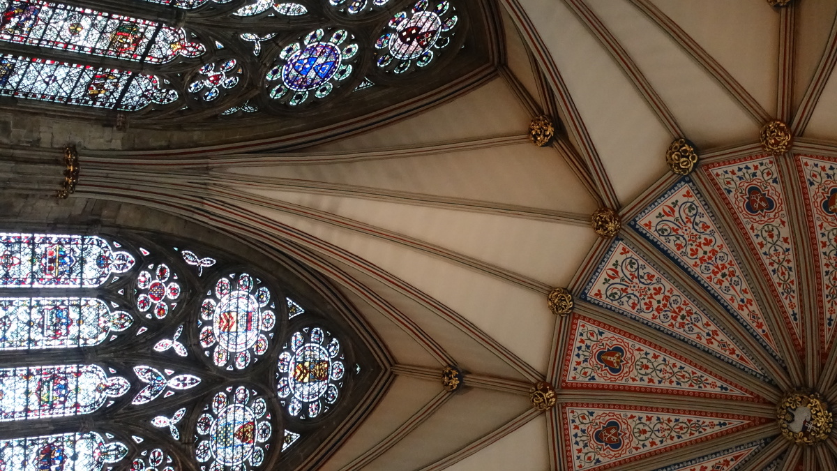 约克大教堂的顶部花纹