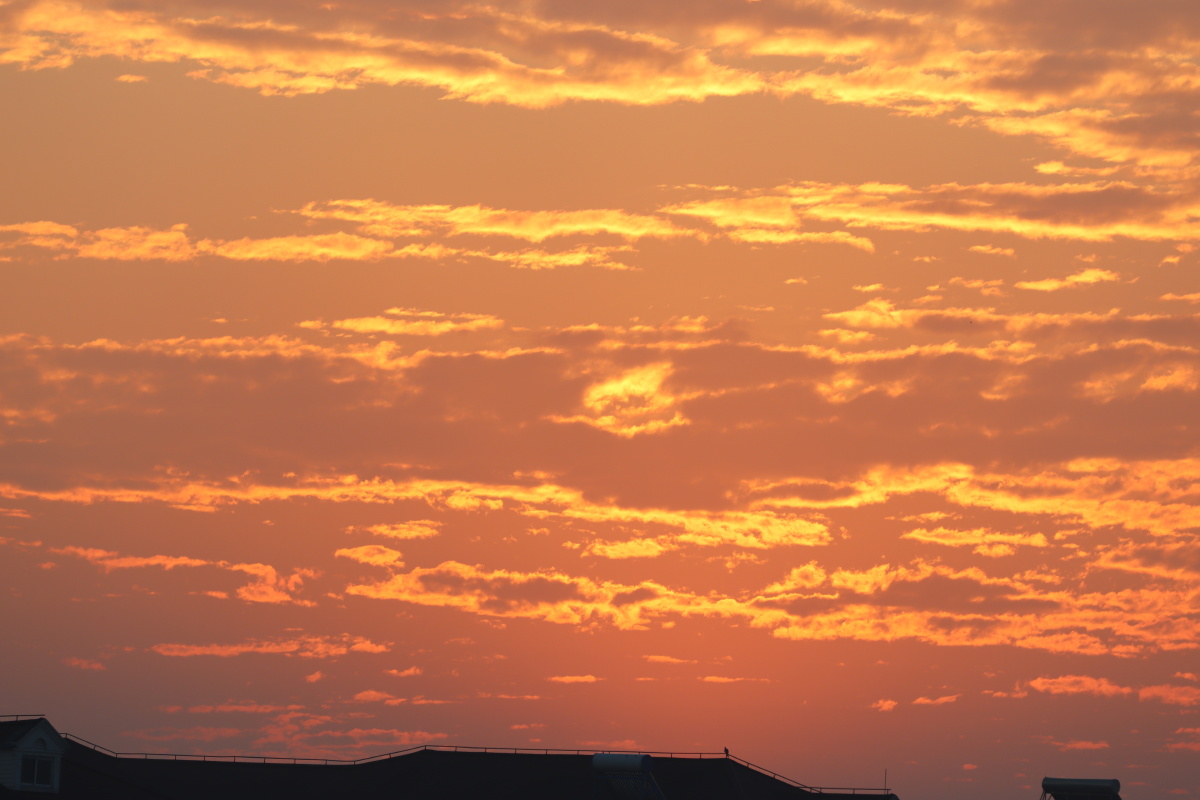 一组日出照片,金灿灿的朝霞 - 夜已沉醉 - 图虫