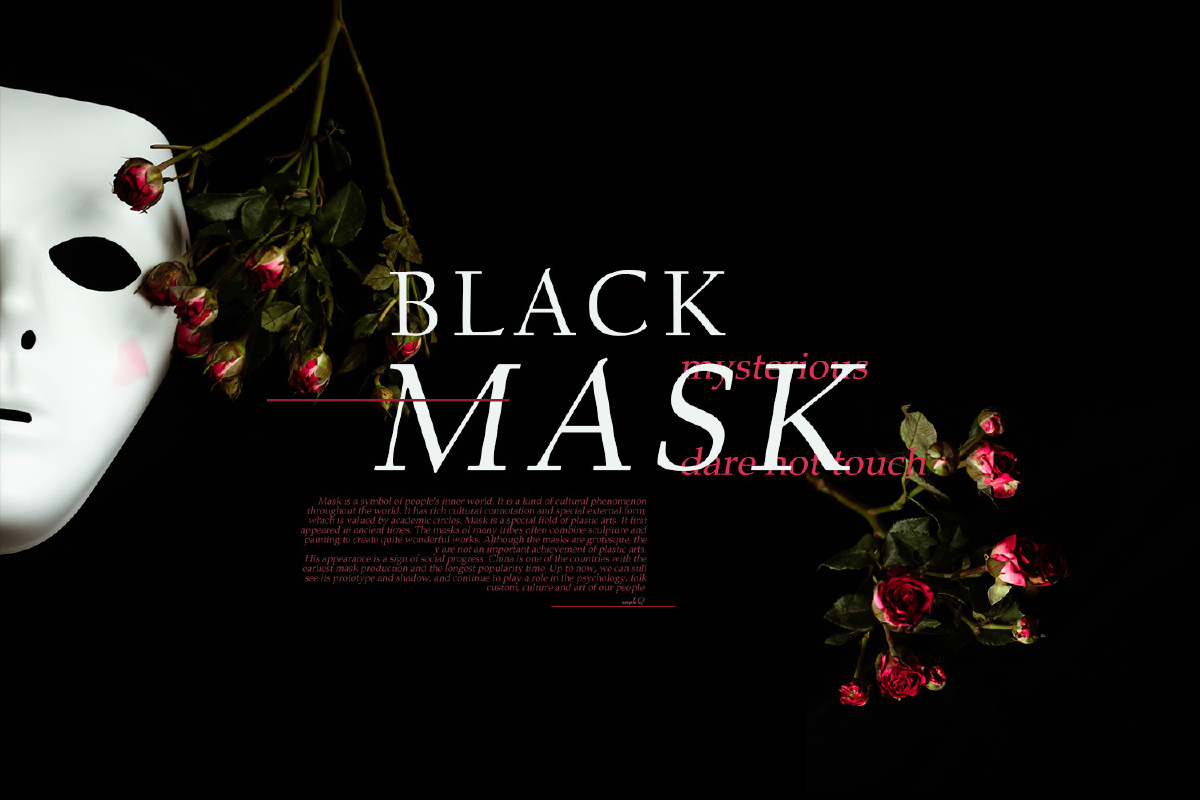 黑色调面具喜欢的面具系列二可喜欢了呢