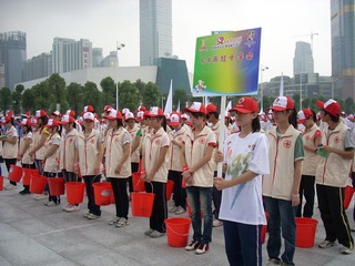 20100911亚运志愿者启动日 很形式
