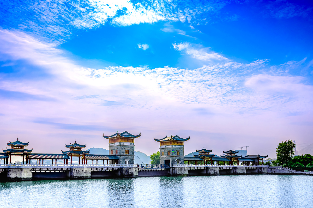 长洲水闸廊桥 - 镜头光影 - 图虫