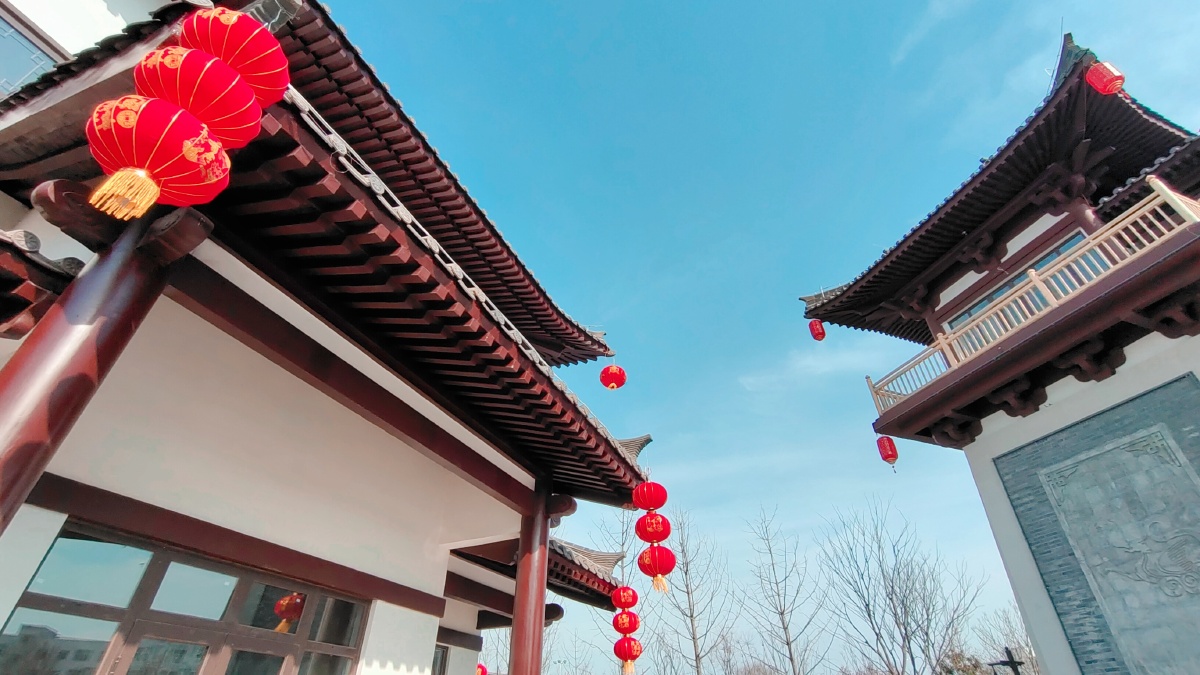 建设中的鲁山花瓷古镇中