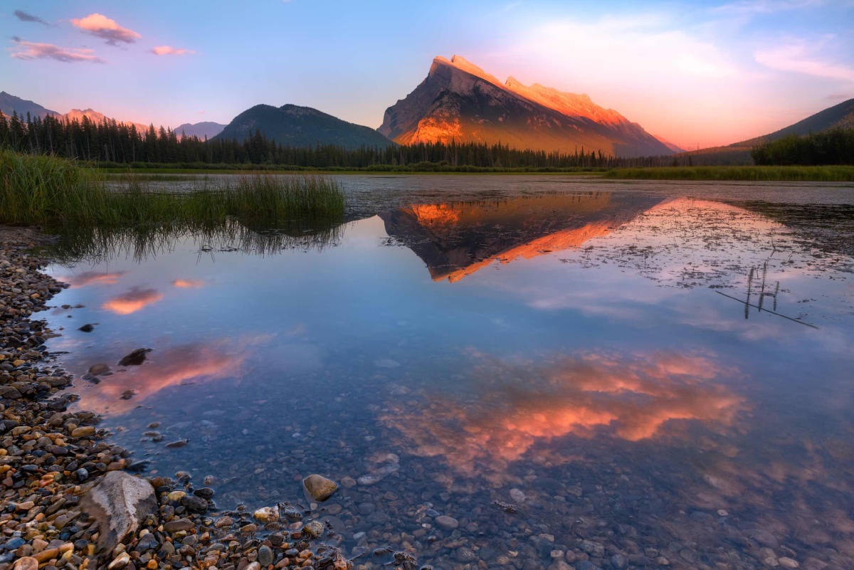 vermilion lakes sunset | banff national park | canada