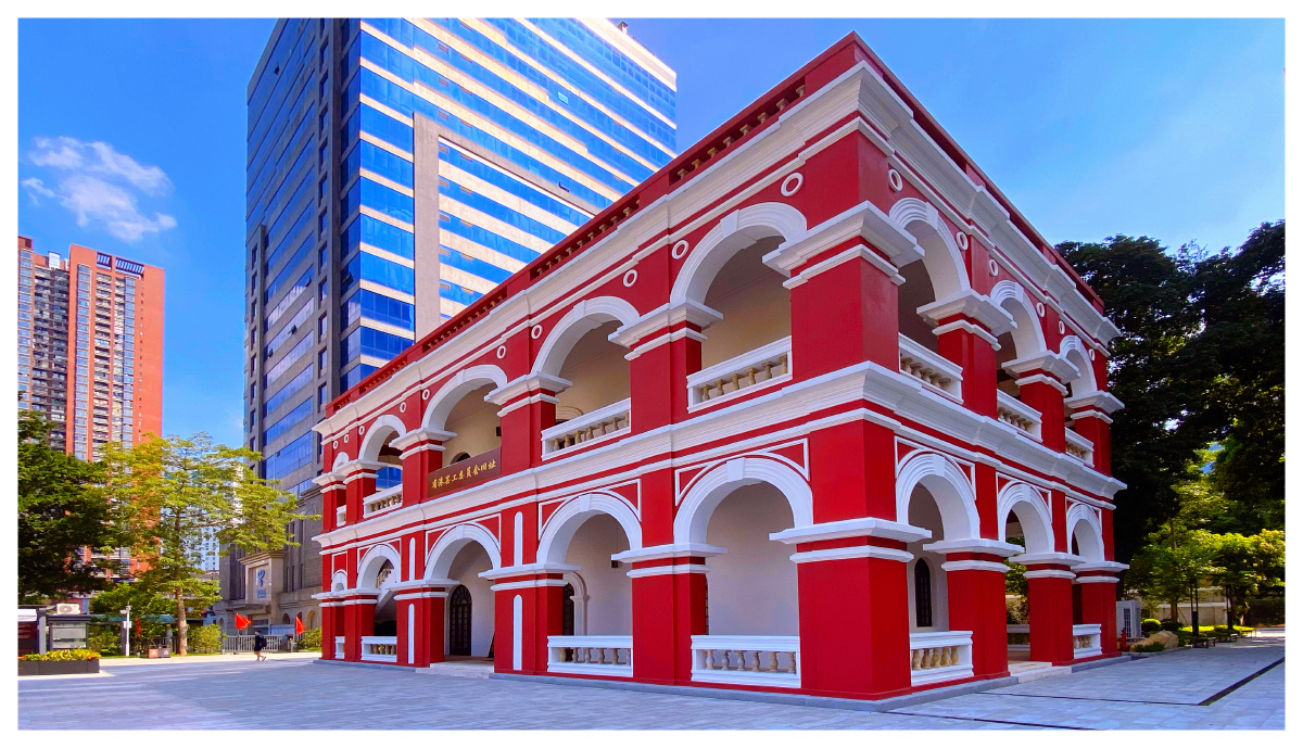 手机玩摄广州省港大罢工纪念馆东园位于越秀南路东园面积10000多平方