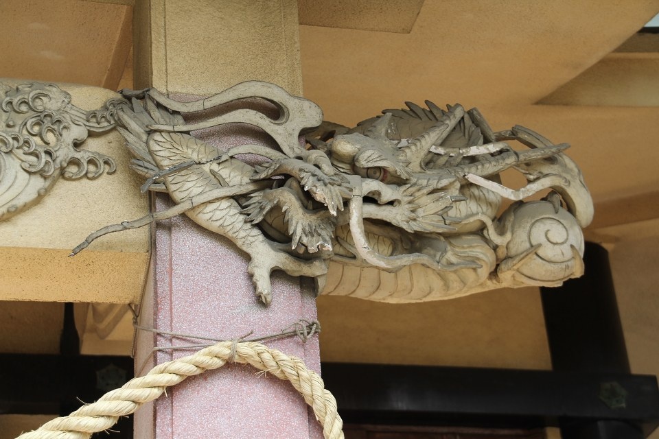 日本静冈县滨松东照宫的龙