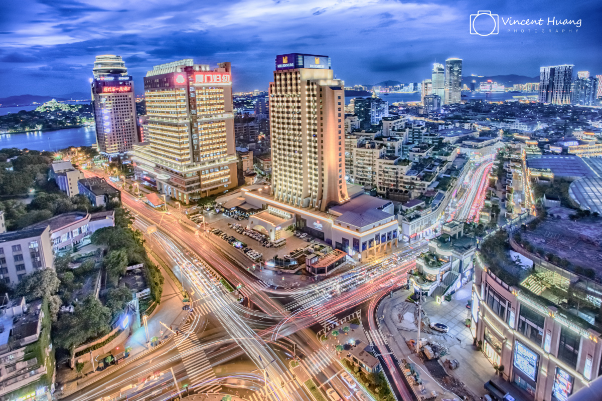 厦门镇海路夜景