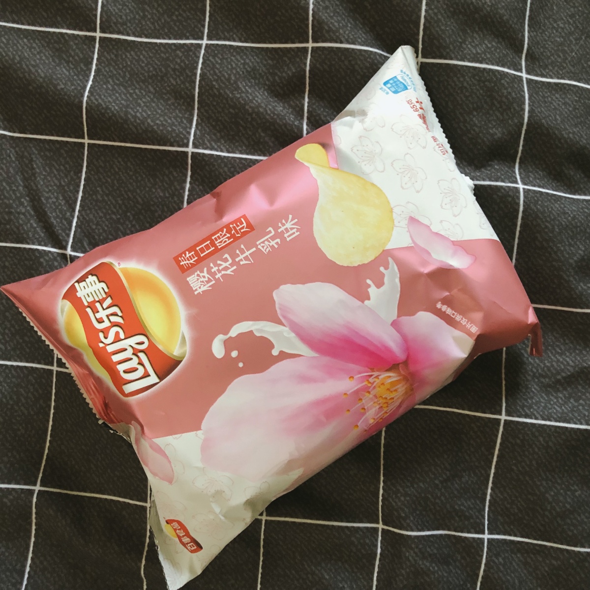 樱花味的薯片