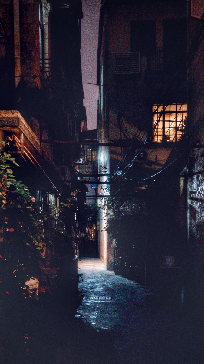 上海弄堂夜里走走