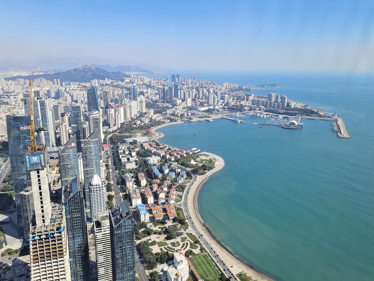 云上印象青岛海天中心81层城市观光平台