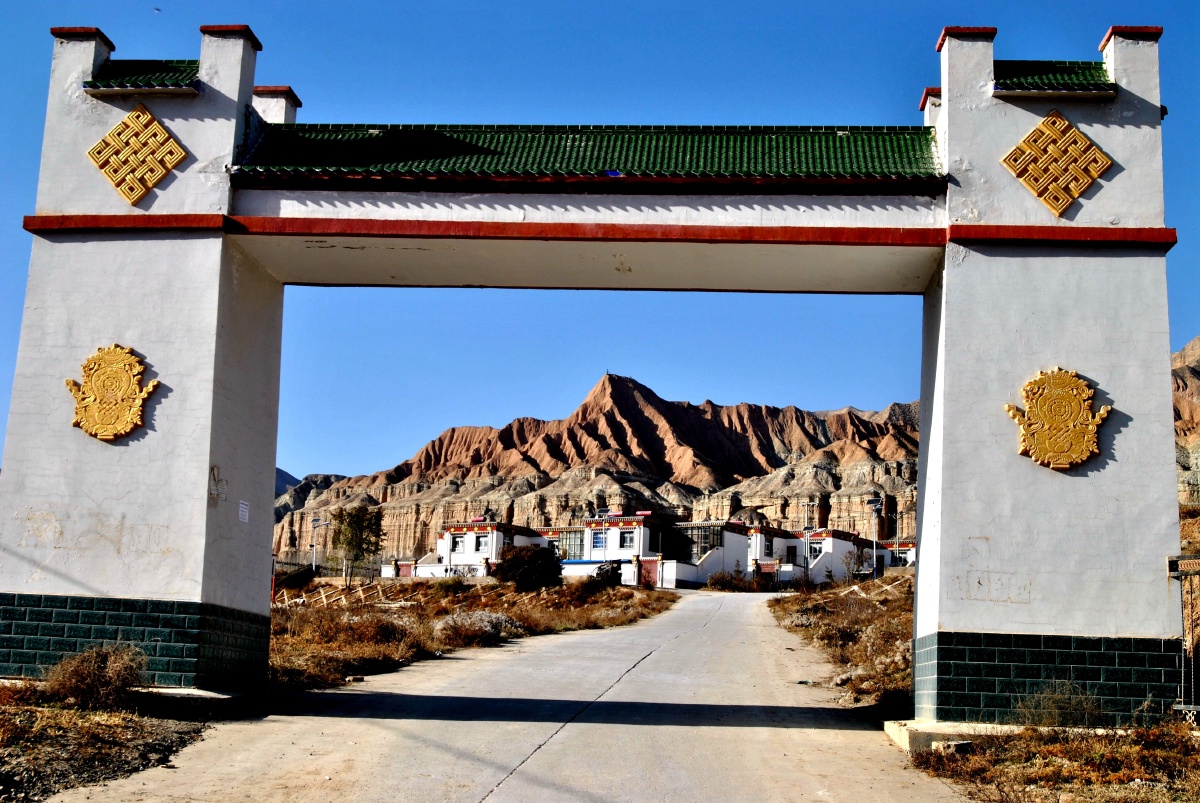 青海尖扎县智合寺风光青海省西宁市尖扎县智合寺