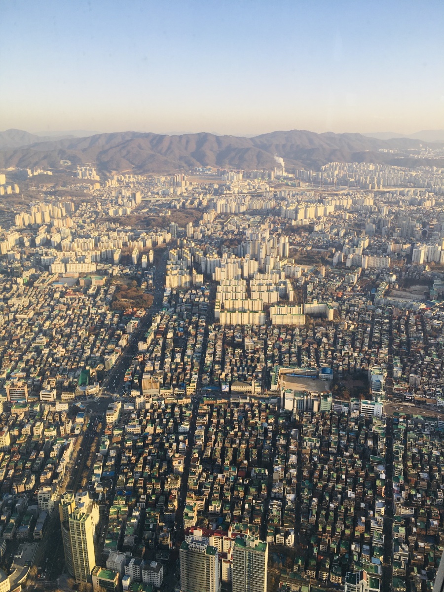 首尔556米俯空视角