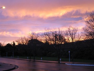 red sky