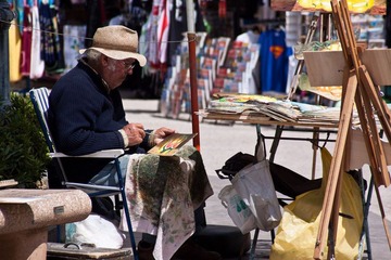 the painter @ Monreale, Sicilia