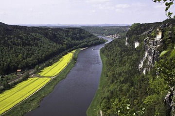 Blick auf die Elbe @ Bastei, sächsische Schweiz
