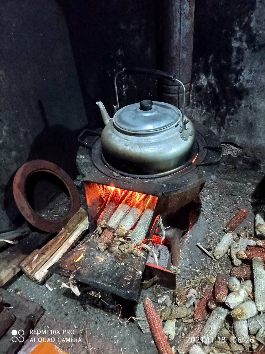 老家烧水
