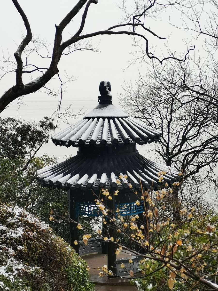 无锡鼋头渚风景区雪景