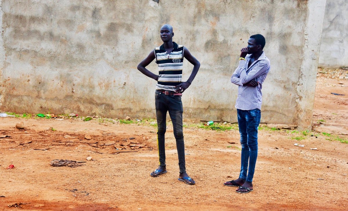 南苏丹丁卡族男子——丁卡族是世界上身高最高的民族