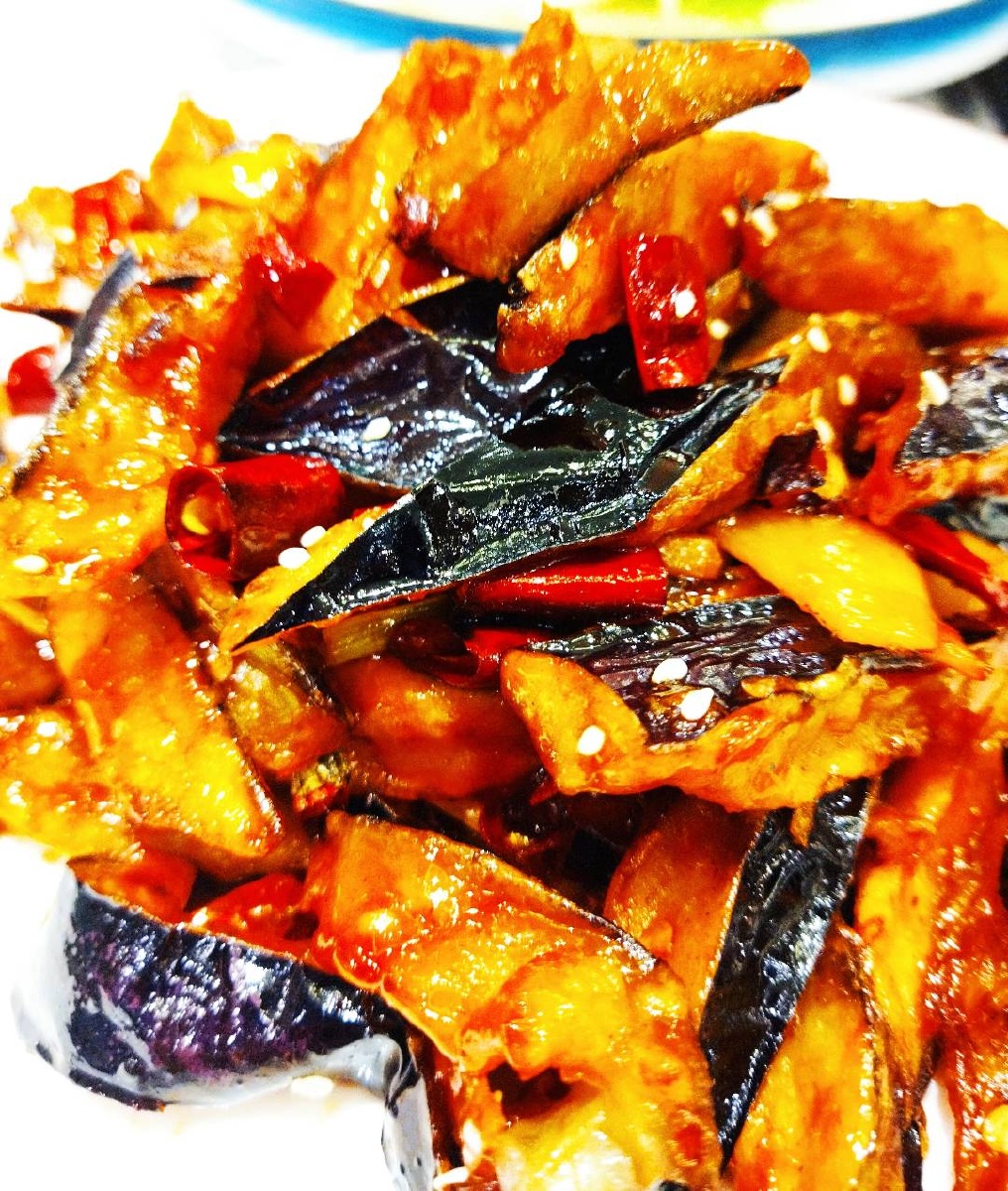 红烧茄子脆皮酸甜可口