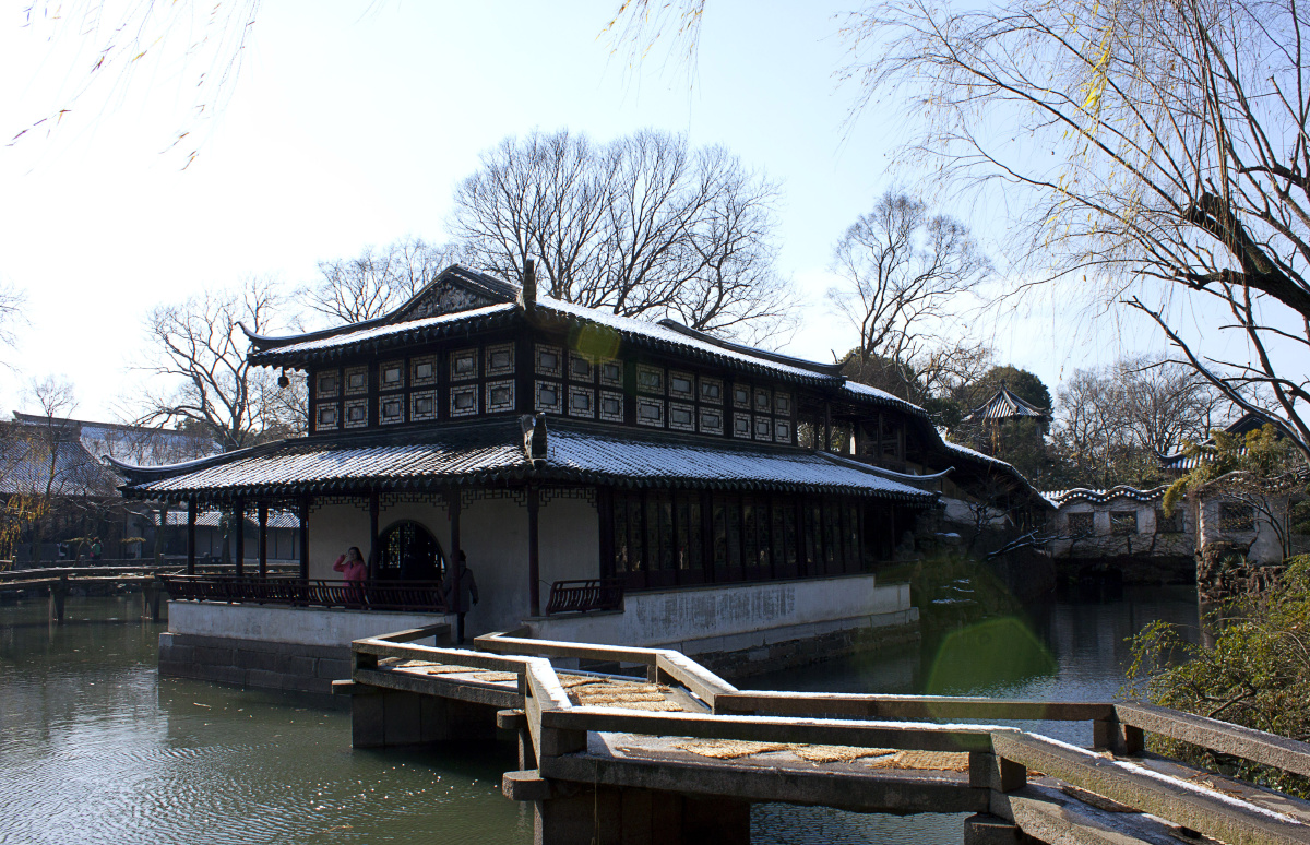 雪后苏园-见山楼 br />