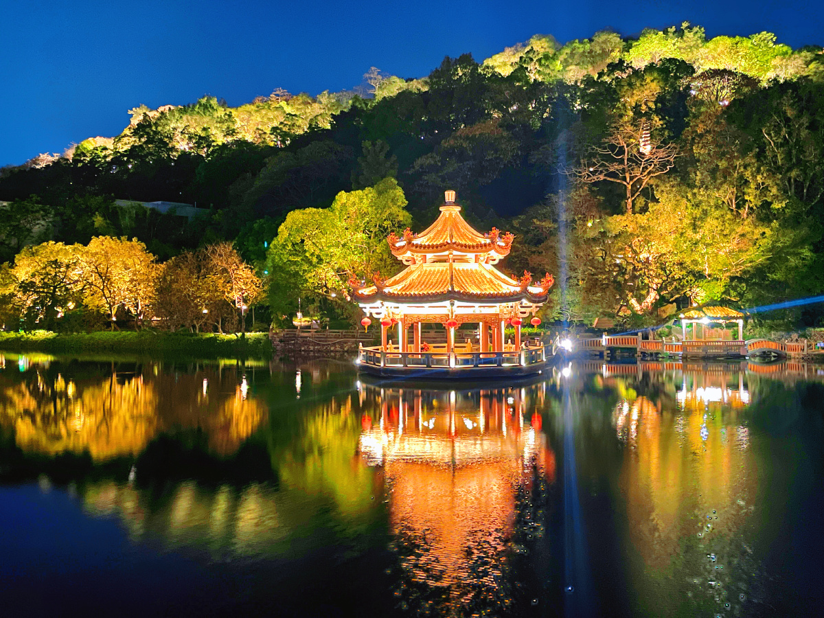 潮州西湖夜景
