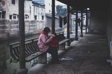 古镇清晨
