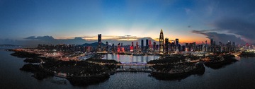 深圳人才公园晚霞