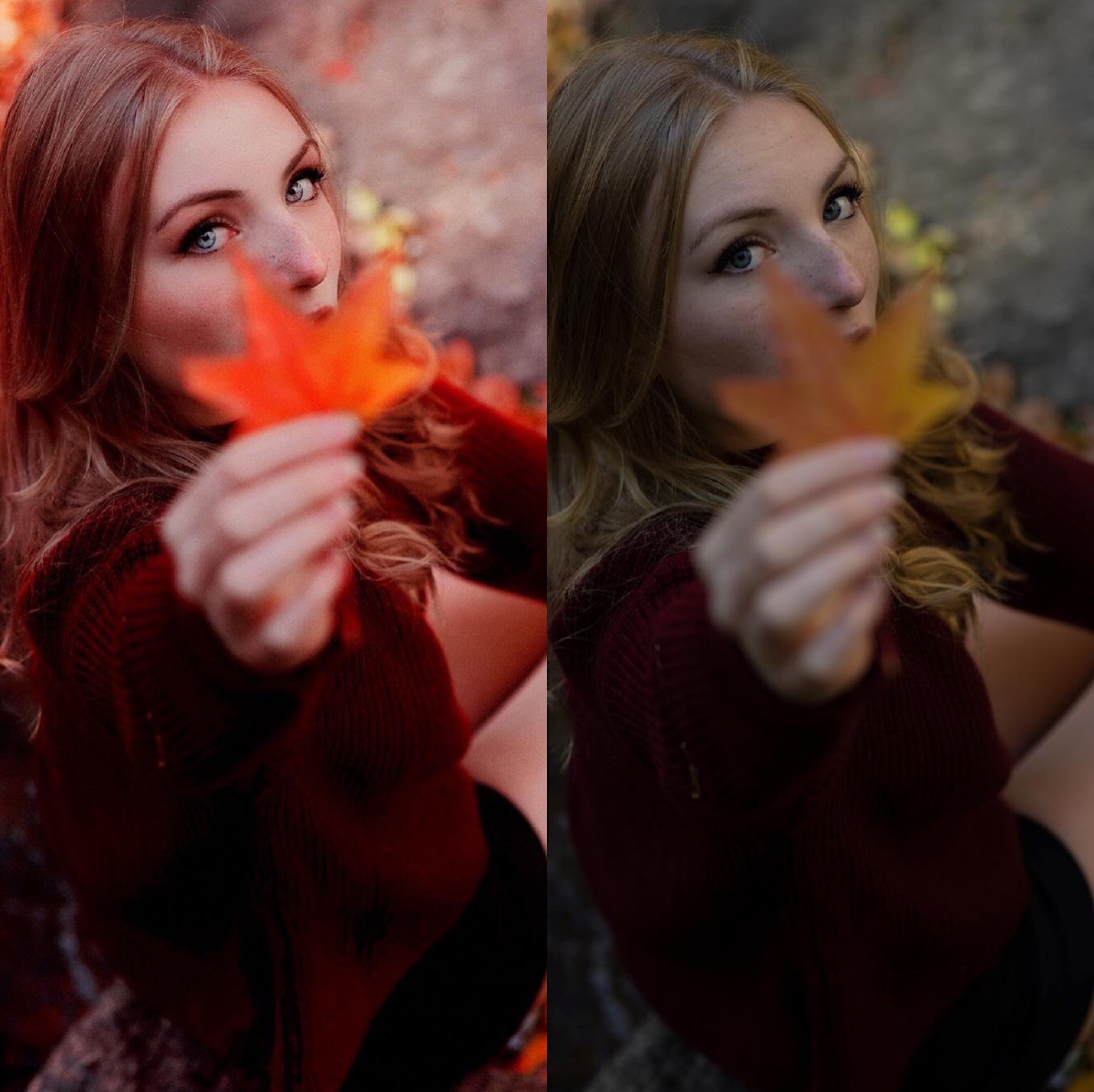 都说七分摄影三分后期一组作品后期调色前后对比感受