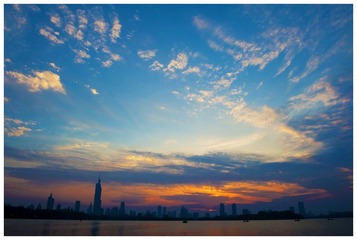 南京玄武湖的天空