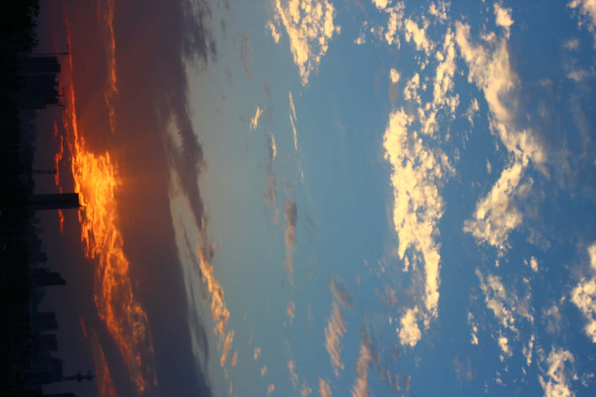 每天在电脑前的你有点长时间没看过夕阳了