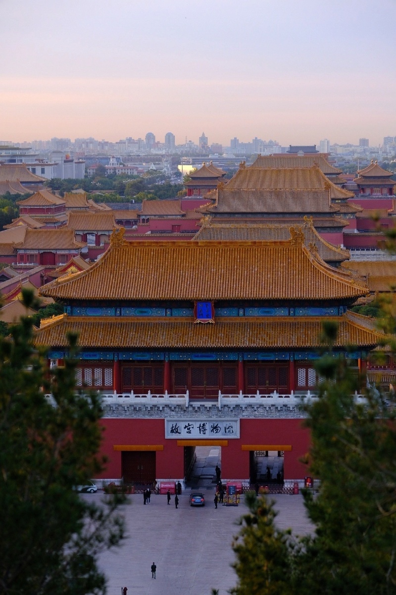 故宫远景摄于景山