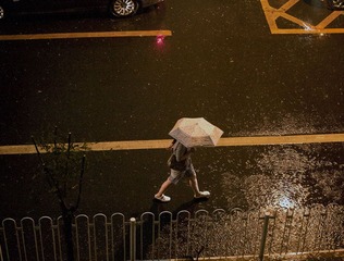雨中