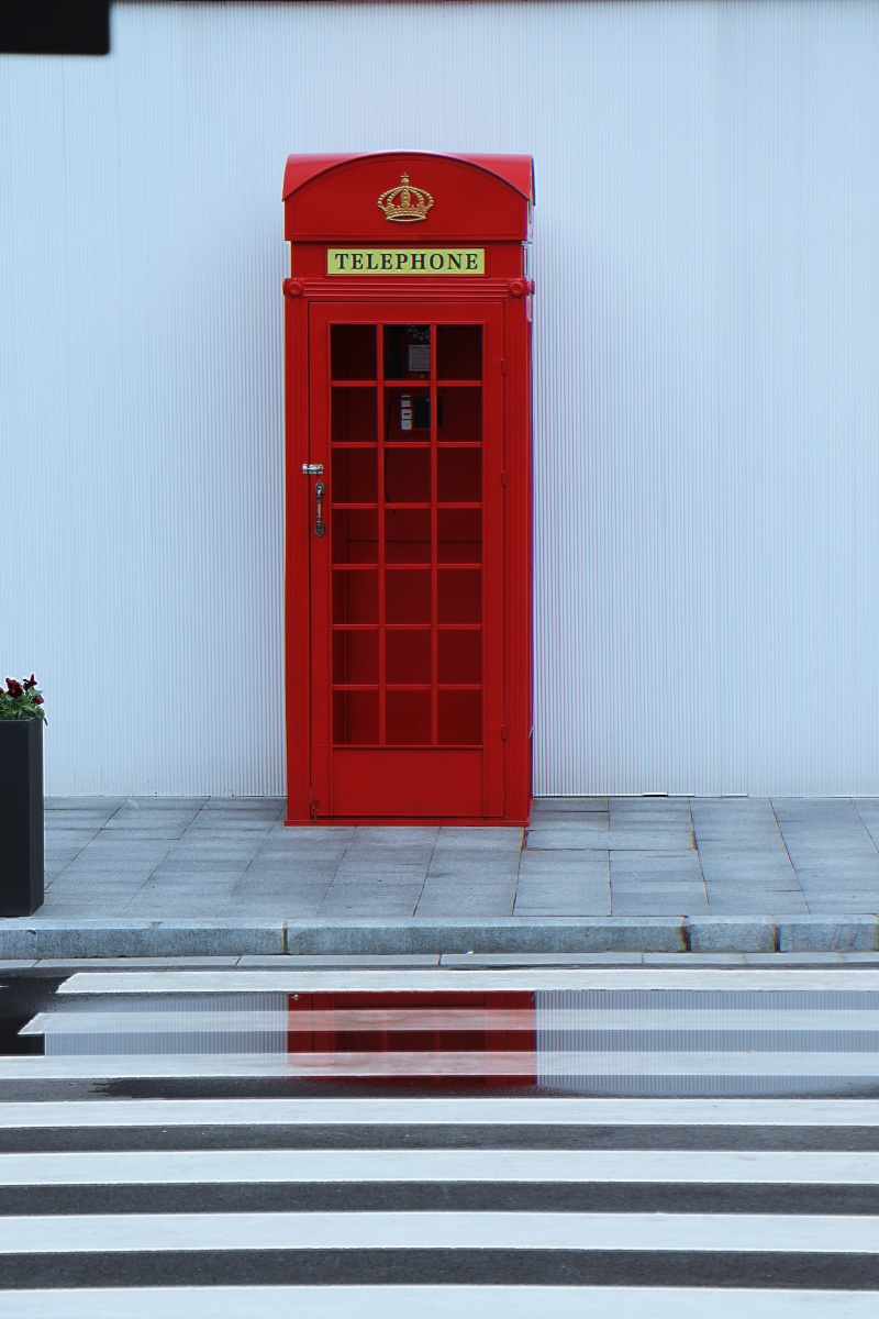 复古的电话亭