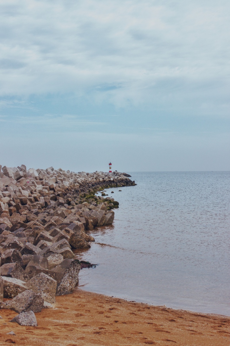 大海风光海边#潍坊灯塔600dvsco色彩15打开微信，使用“扫一扫”即可将网页