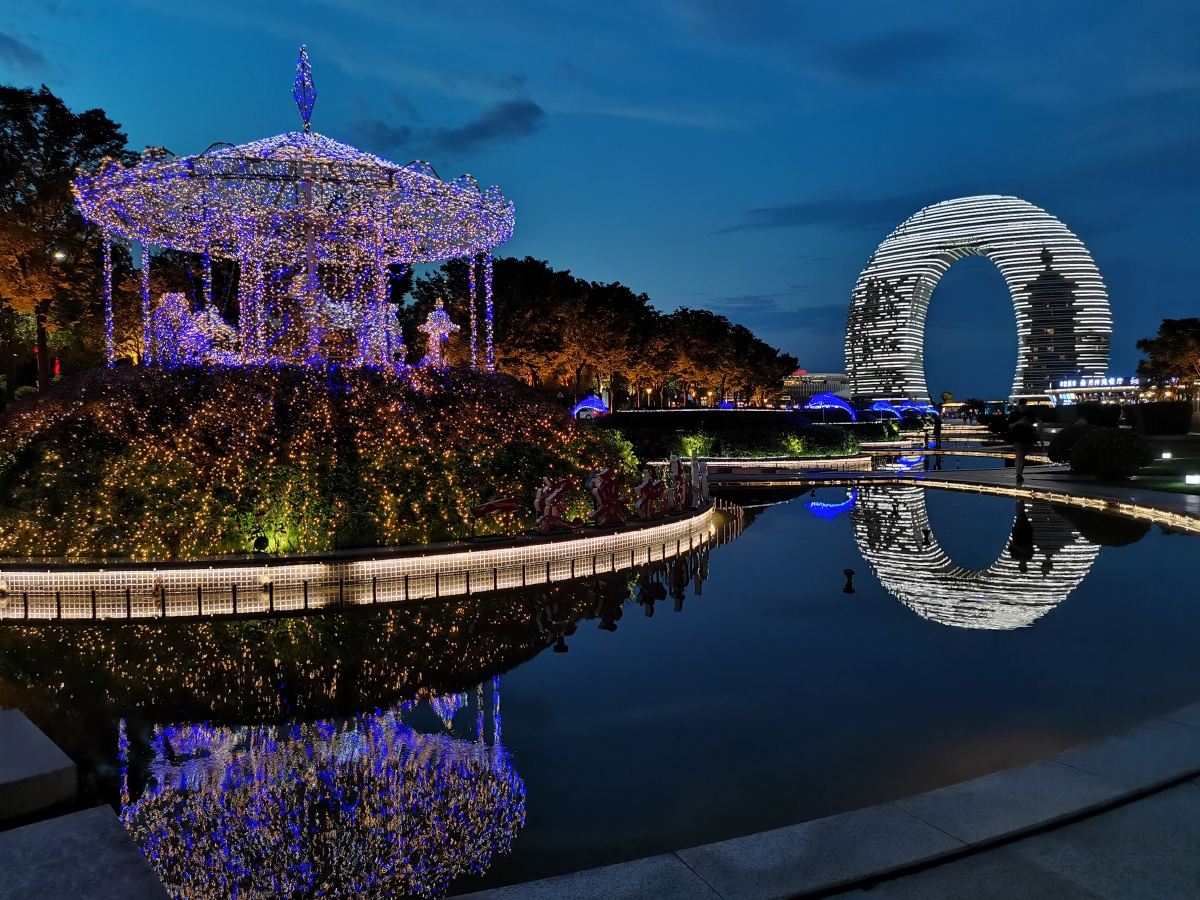 魅力湖州月亮广场南浔古镇