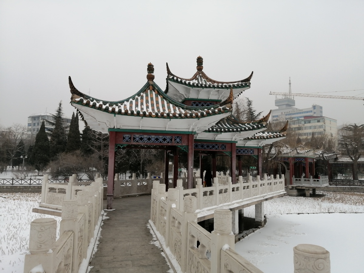 2022年1月23日山西阳泉儿童公园雪景留念