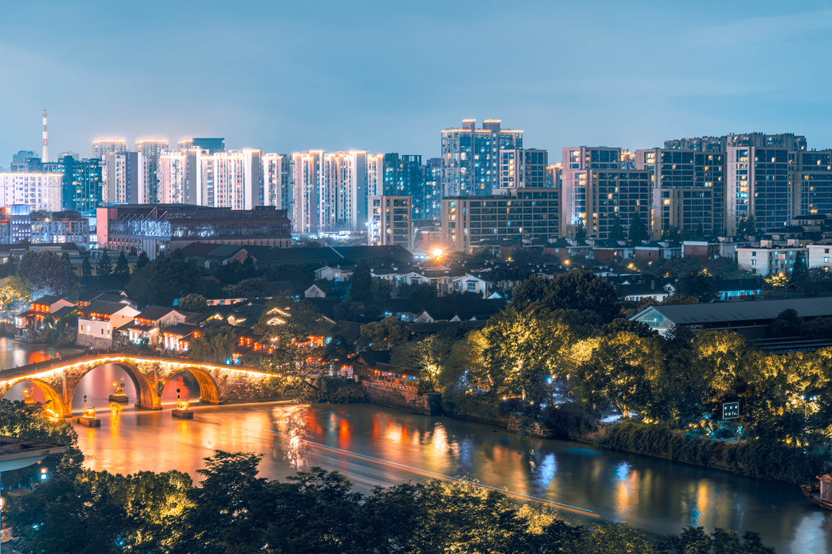 杭州运河夜景