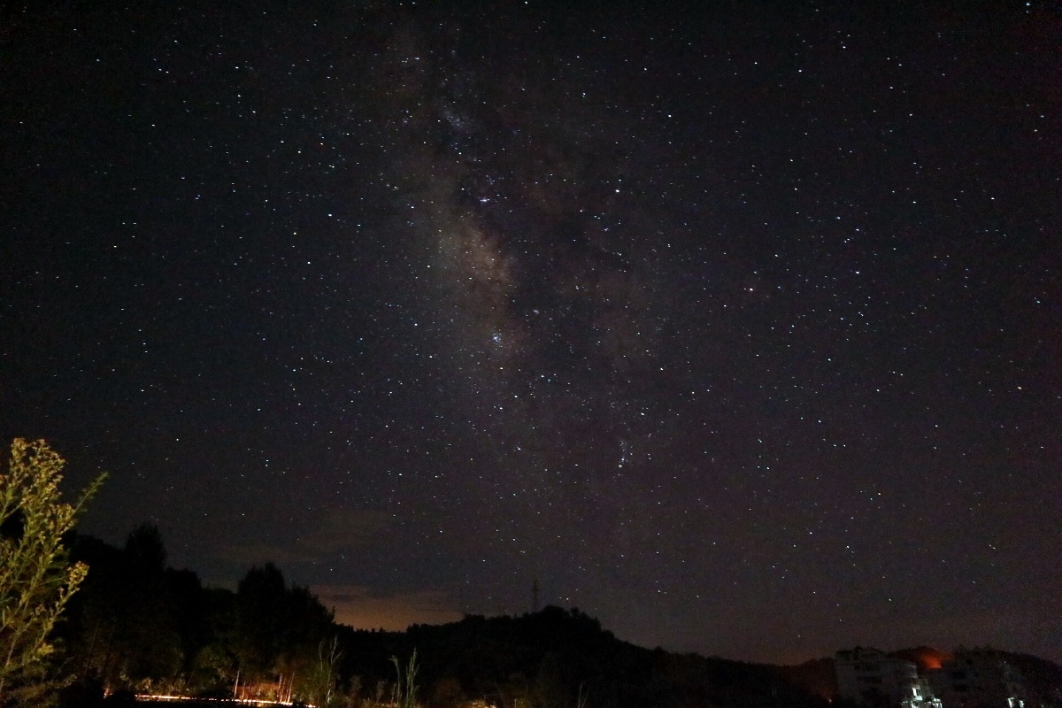 乡下星空与银河