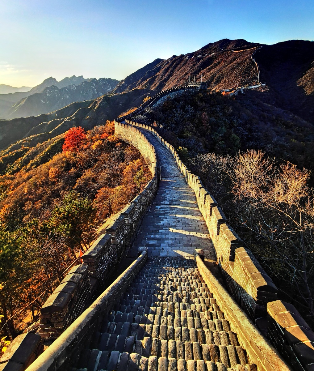 北京怀柔慕田峪长城秋景