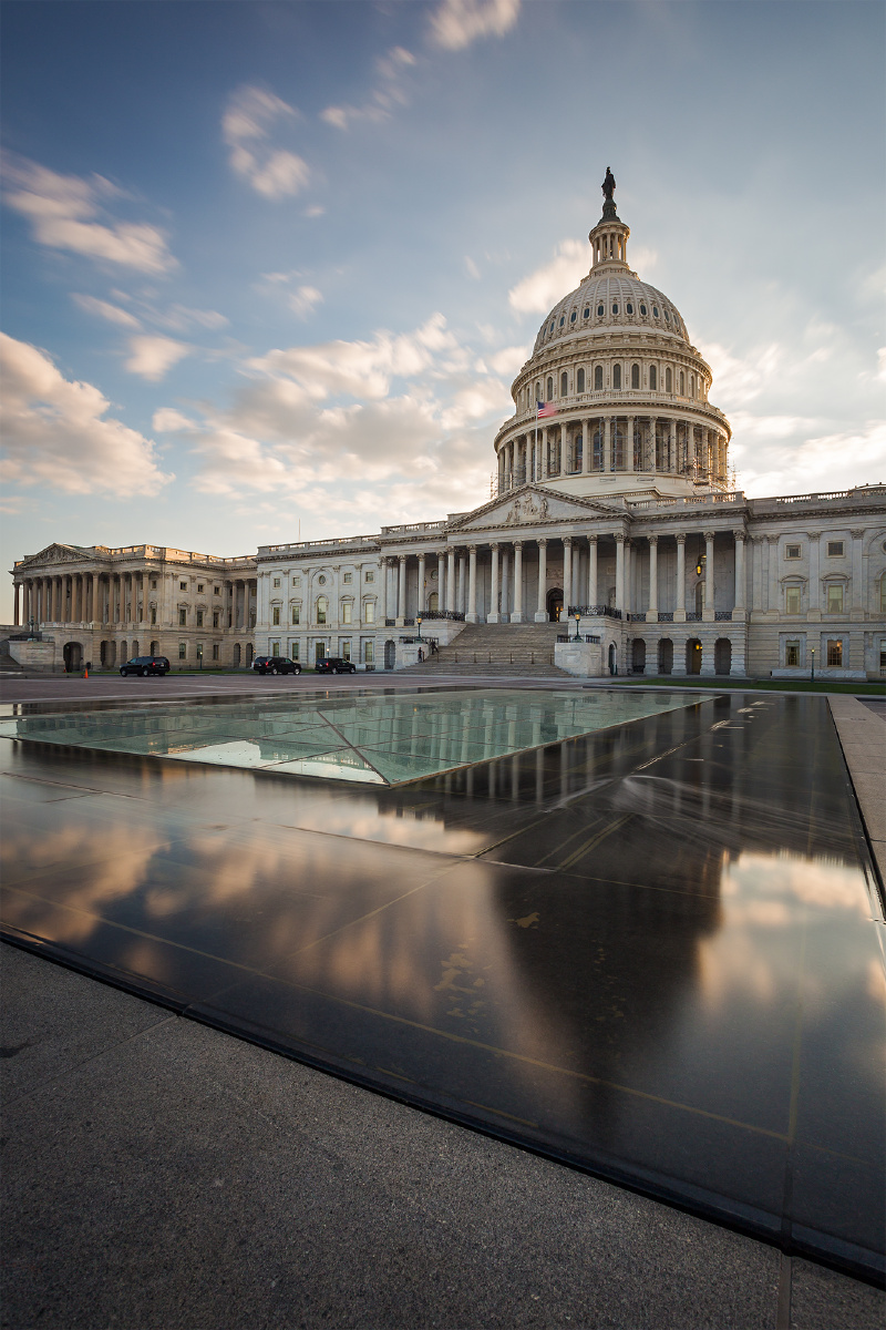 华盛顿美国国会大厦. 其背后比正面要好看不少.
