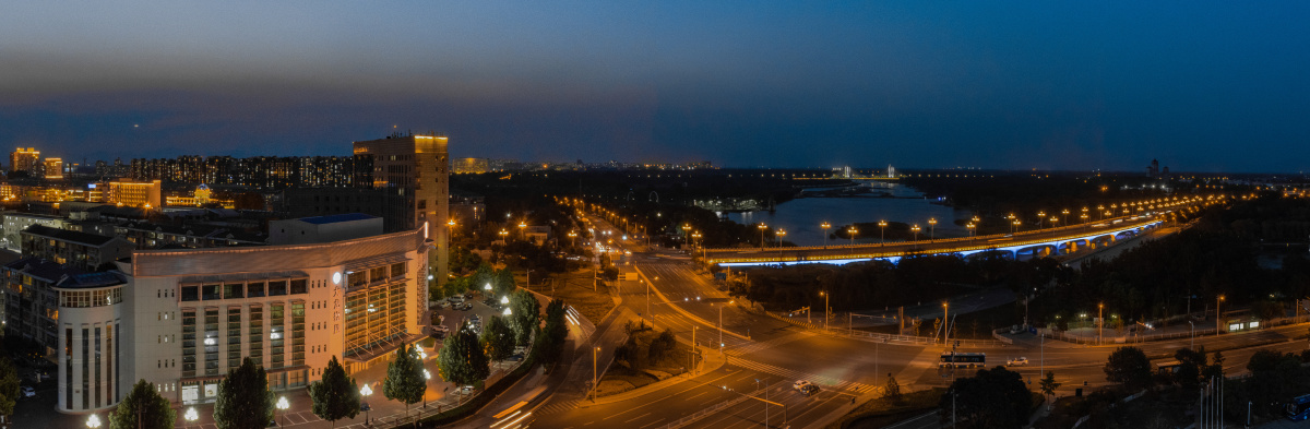 顺义温榆河夜景