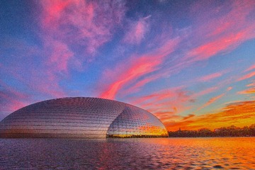 大剧院夕阳