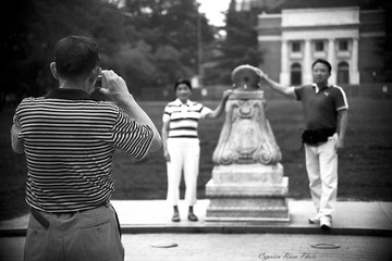 Classical tourist photo in Tsinghua