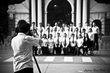 Classical chinese group photo