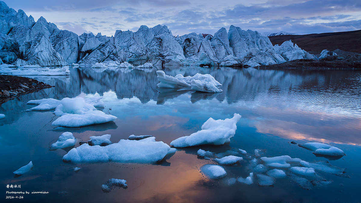地图上并没有标注普南冰川字样,一般的图只写了冰湖的名字:增措,不