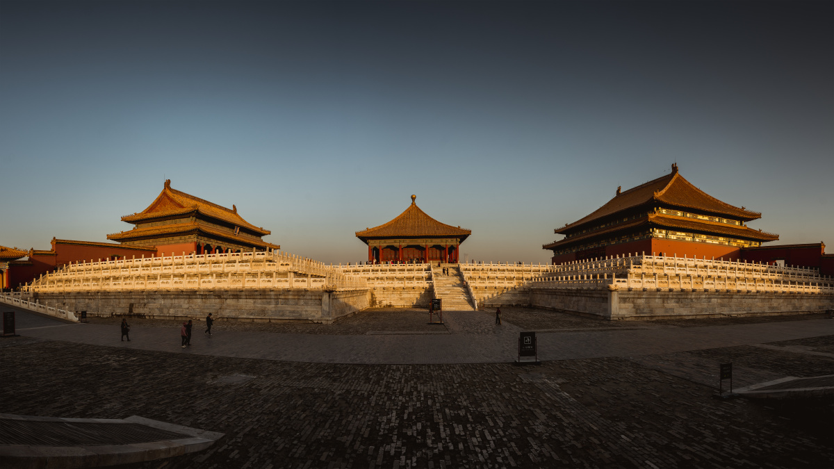 故宫紫禁城三大殿太和殿中和殿保和殿